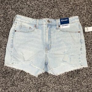 Old Navy High Rise OG Straight 3” inseam secret smooth pockets Jean Shorts